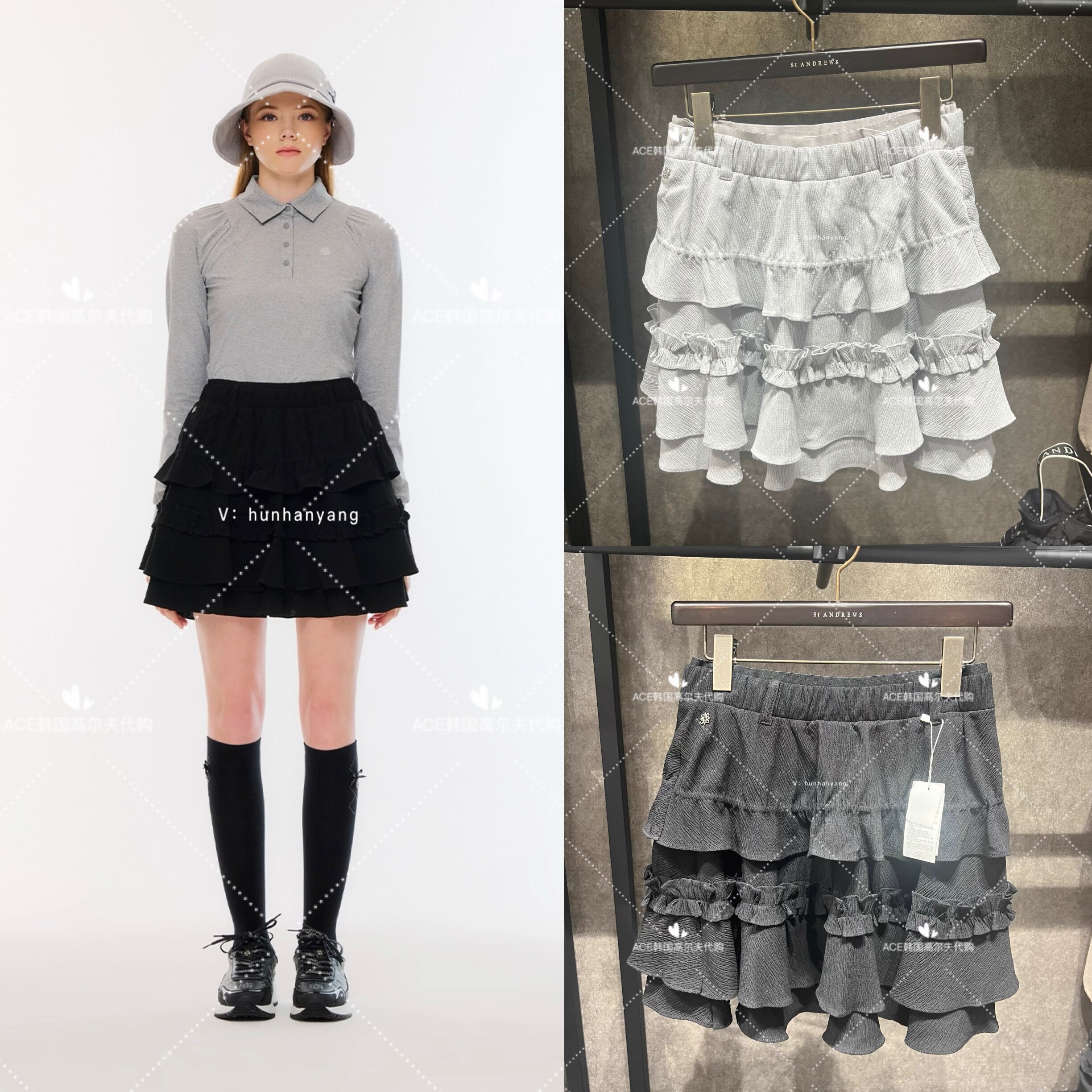 女士高尔夫服装25秋季裙子