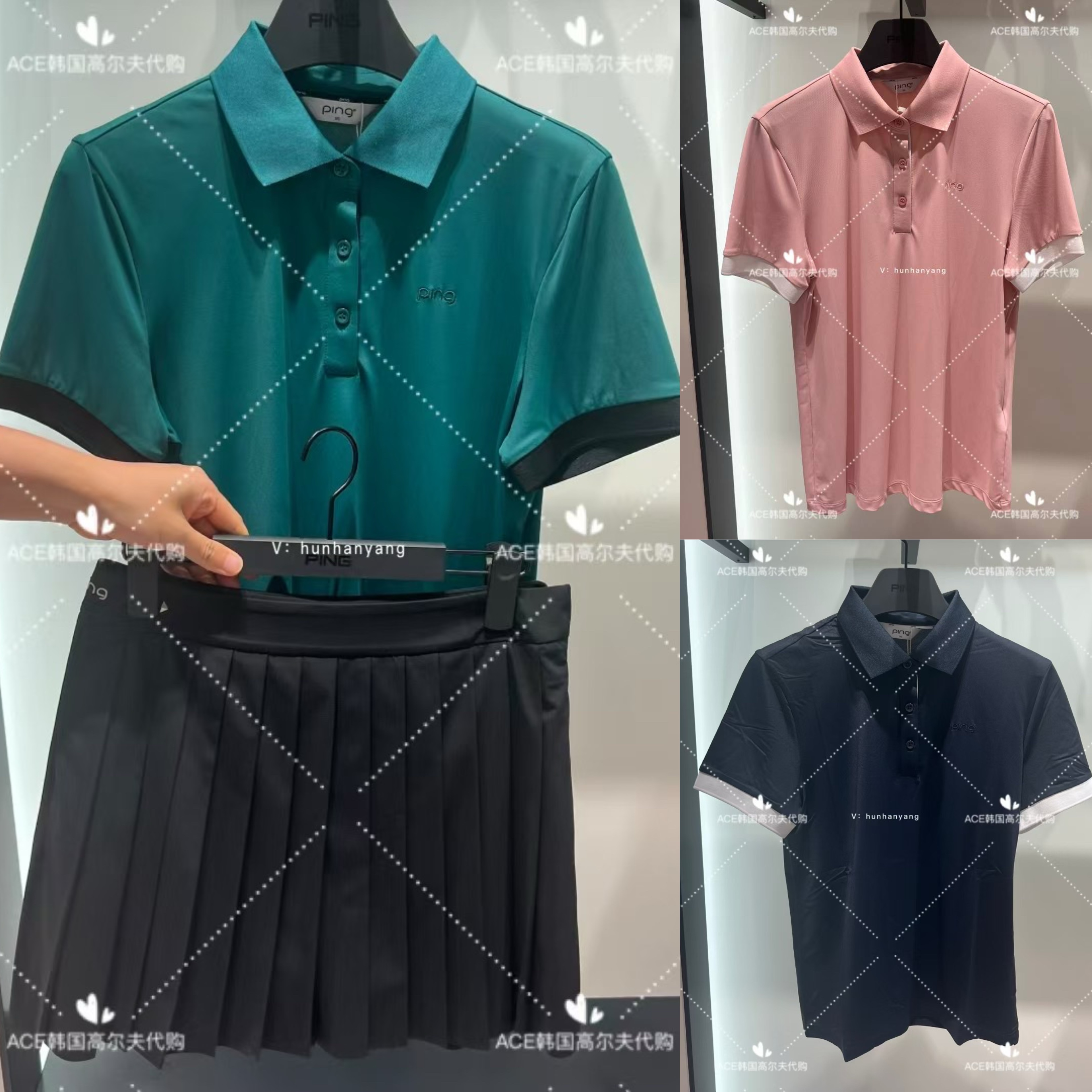 女士高尔夫服装25夏季上衣