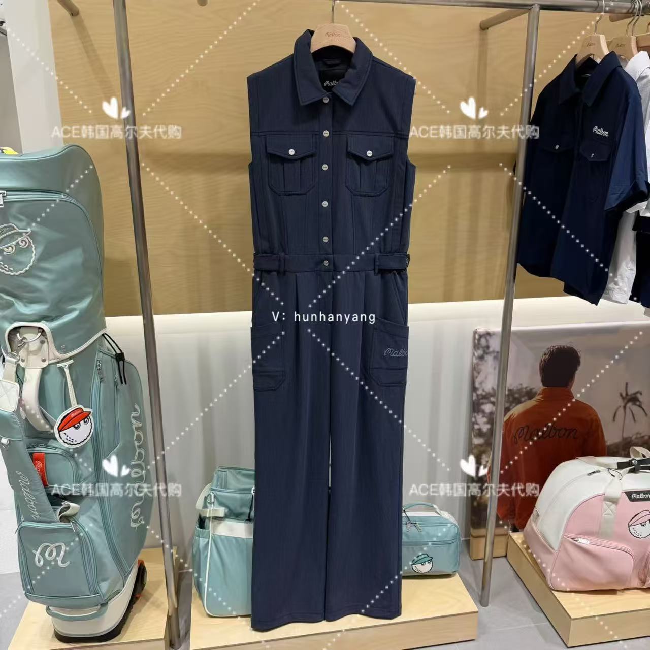 女士高尔夫服装26夏季连体裤