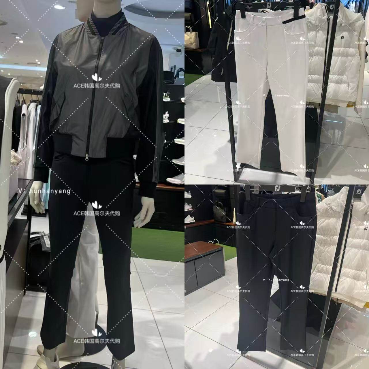 FJfootjoy女士高尔夫服装25春季折扣百搭休闲运动修身长裤P5604