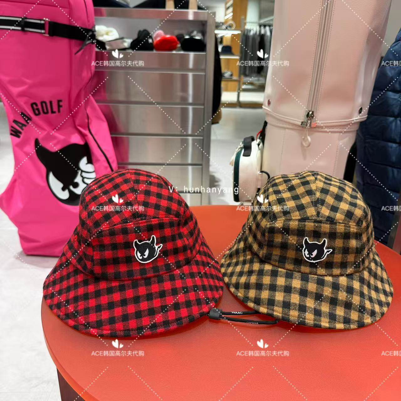 WAAC高尔夫球帽女士25冬季新款百搭休闲时尚运动保暖防风防晒帽