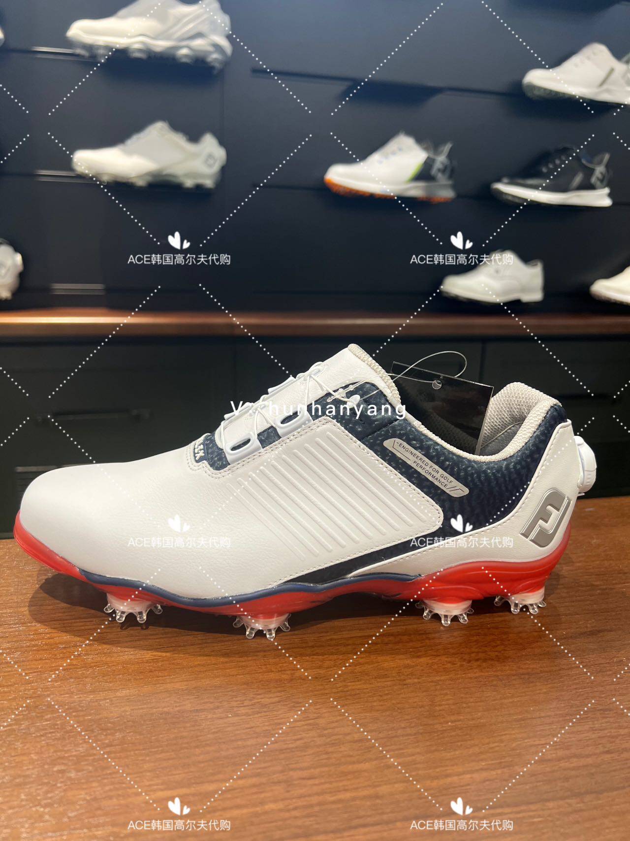 FJ折扣男士高尔夫球鞋24夏新款百搭休闲运动后BOA鞋钉运动球鞋