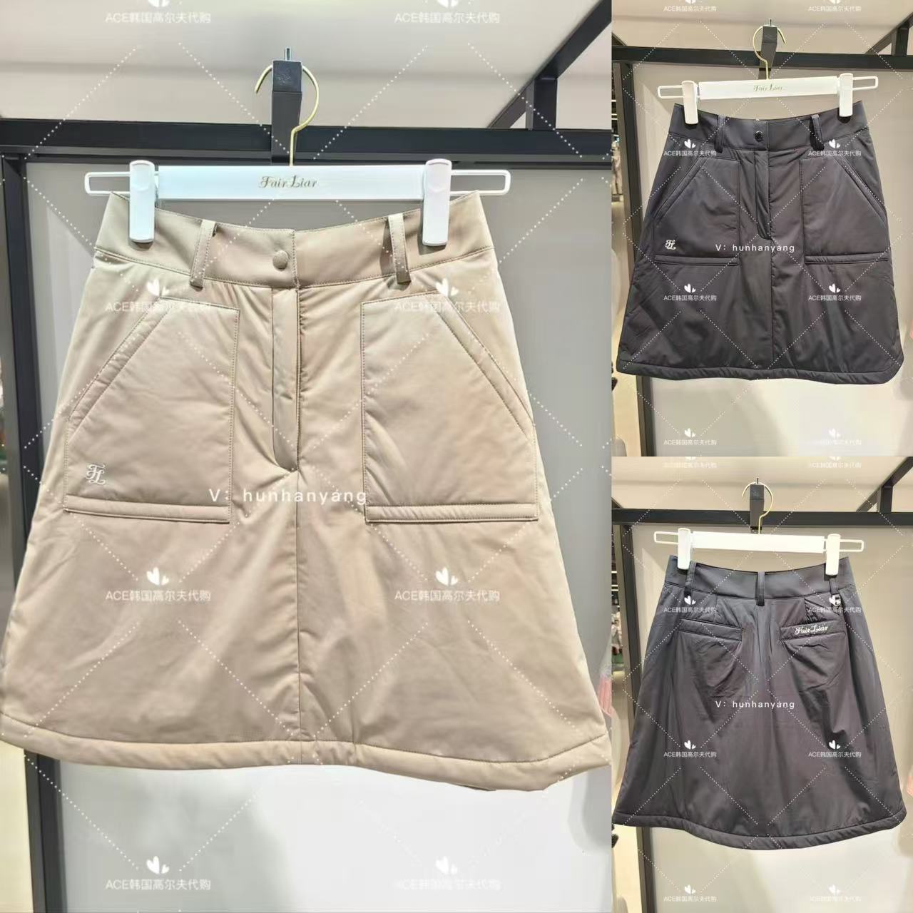 女士高尔夫服装24秋冬短裙