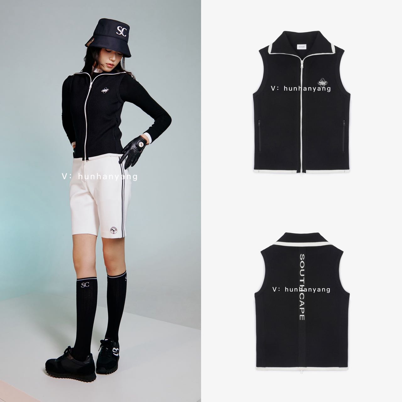 SOUTHCAPE折扣女士高尔夫马甲