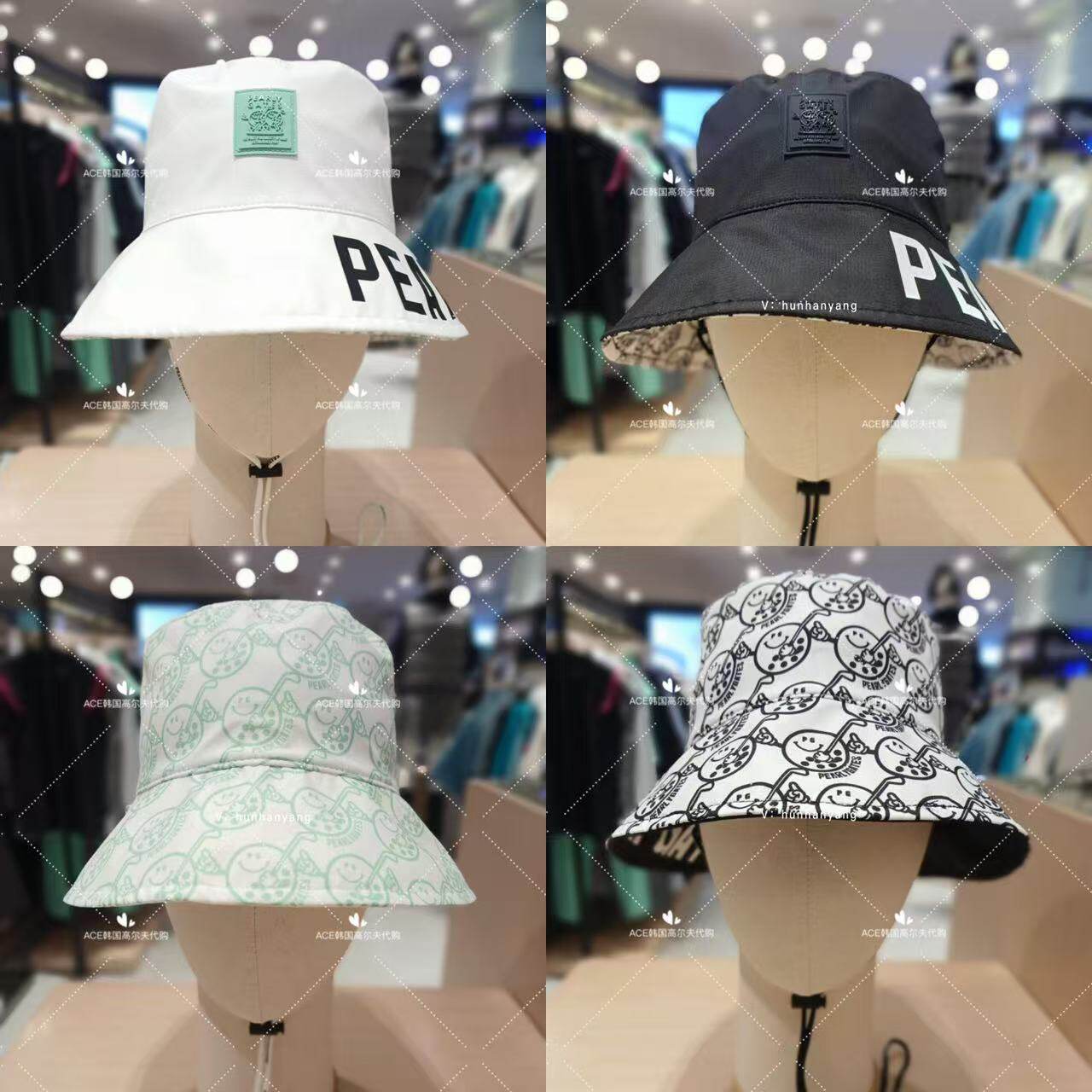 PG高尔夫球帽女士25冬夏季款百搭休闲时尚运动双面渔夫防晒帽