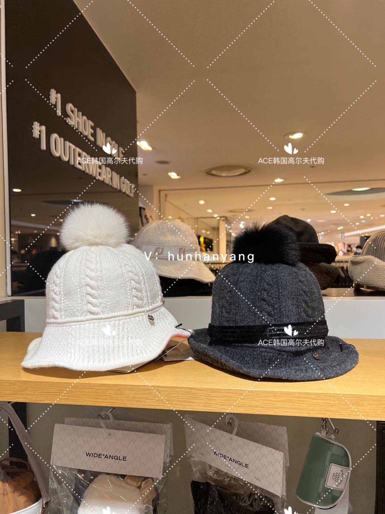 Wangle高尔夫女士飘带渔夫帽