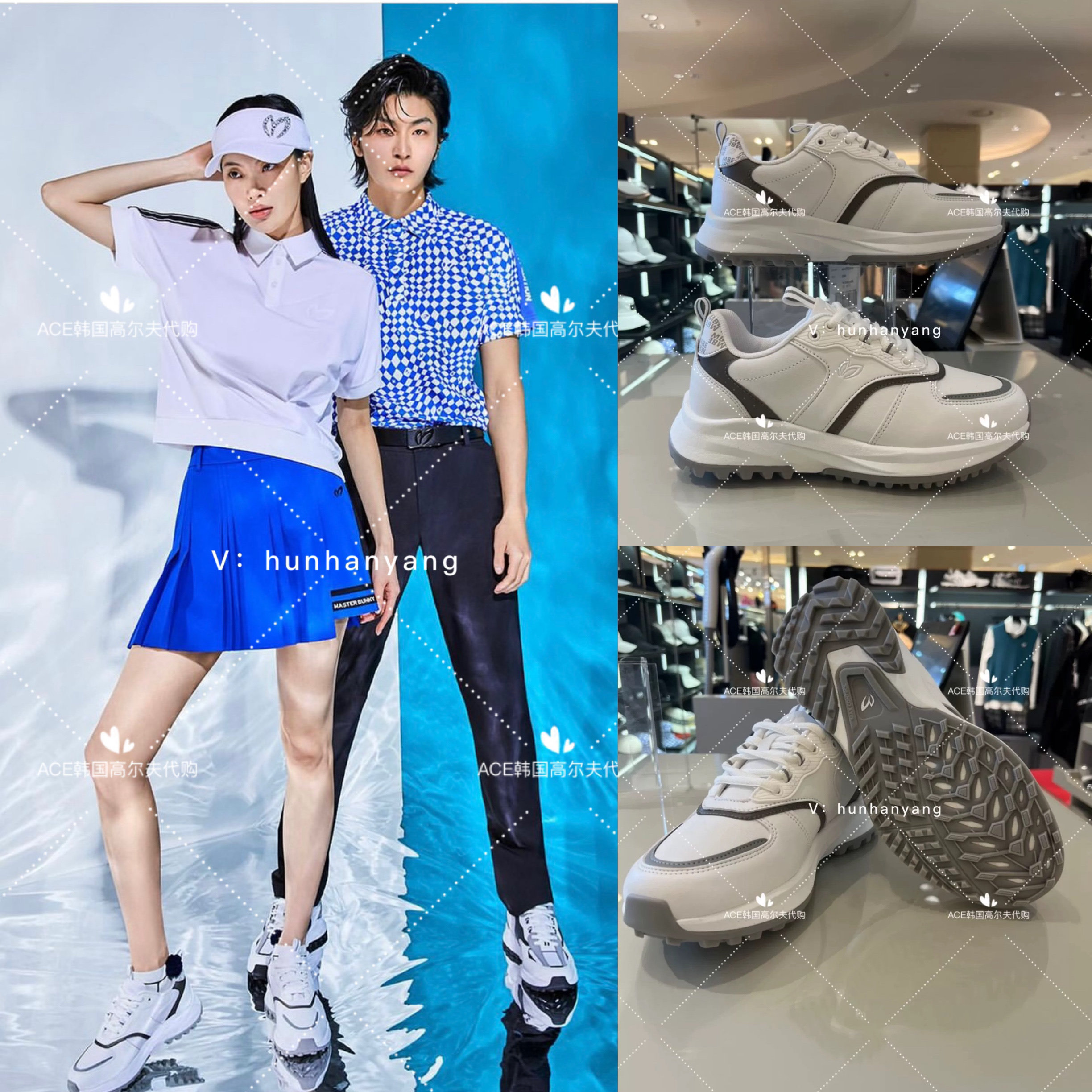 MasterBunny小兔子女士高尔夫球鞋24夏折扣百搭休闲时尚运动增高