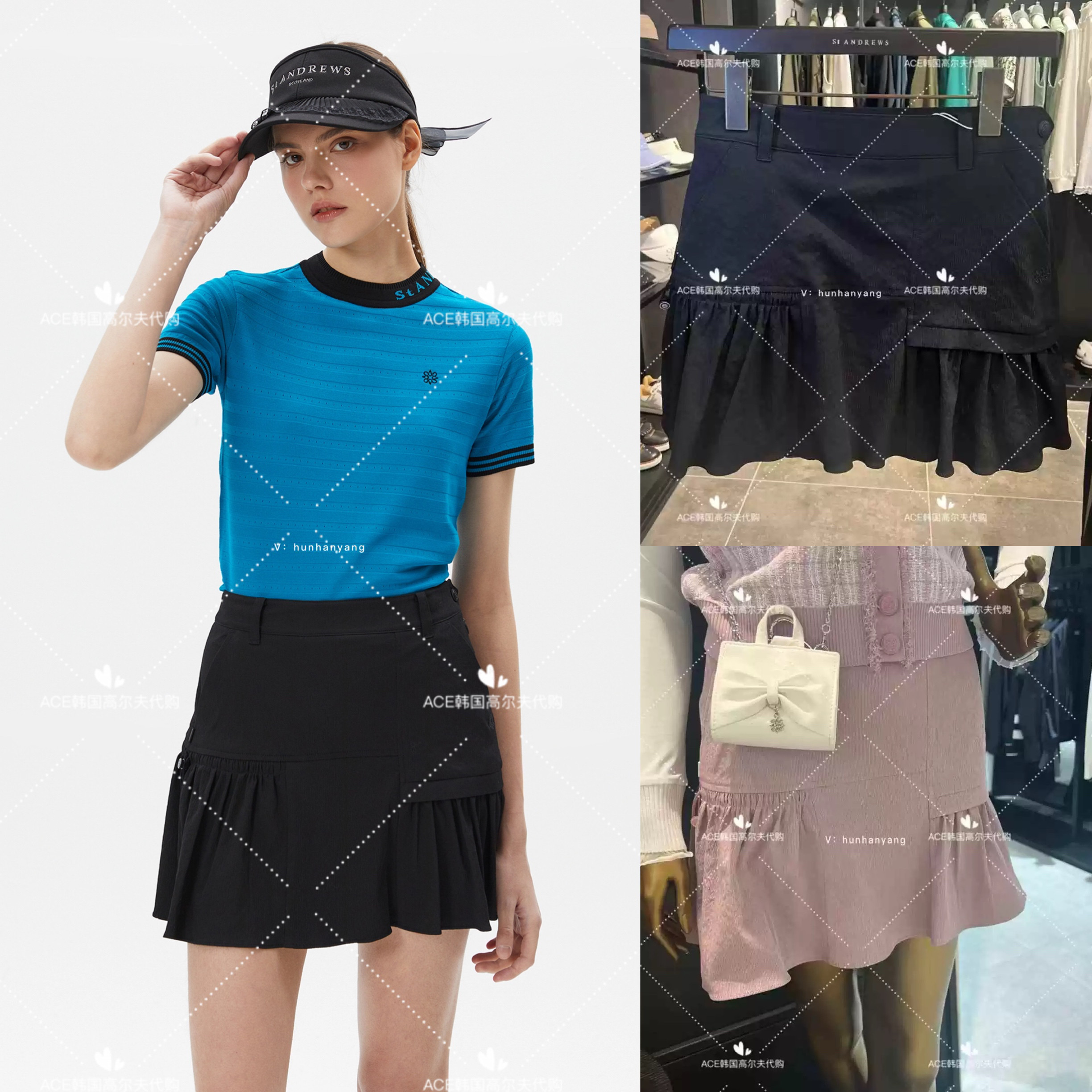 女士高尔夫服装25春季短裙