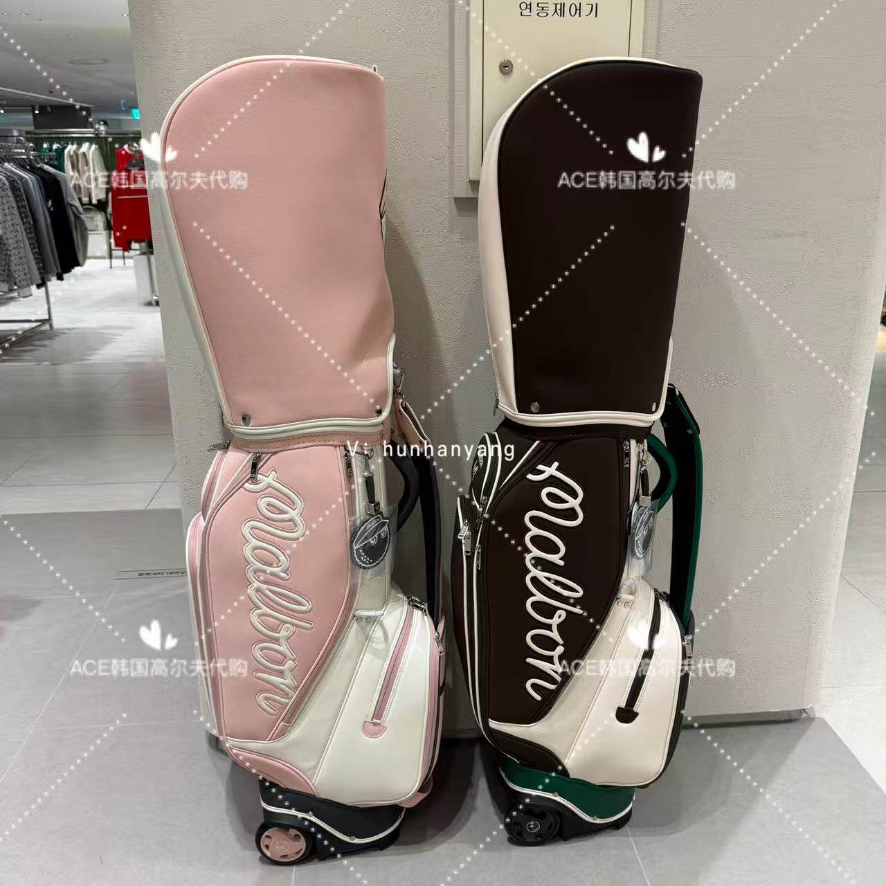 MALBON高尔夫球包女士26春季新款百搭休闲时尚运动轻便拉杆轱辘