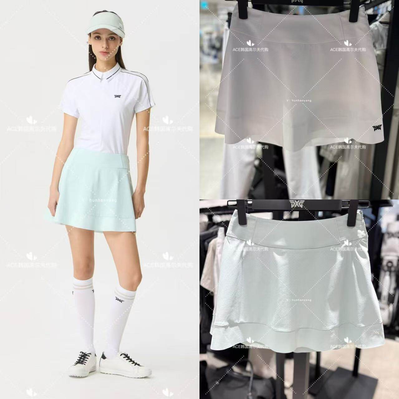 PXG女士高尔夫折扣服装25夏百搭休闲运动半身裙速干透气修身短裙