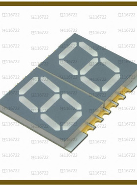 ACDA56-51PBWA/A【DISPLAY 7SEG 0.56 DBL BLU 12SMD】