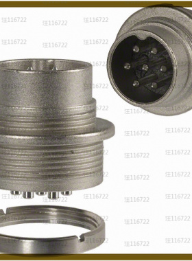 T3477000U【CONN RCPT MALE 7P SILV SLDR CUP】