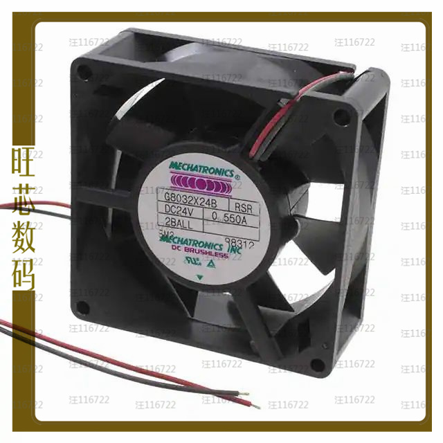 G8032X24B-RSR-EM3【FAN AXIAL 80X32MM 24VDC WIRE】