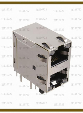 MTJG-2-88JX1-FSG-PG-L16【RJ45 MODULAR JACK, 2X1 STACKED,】