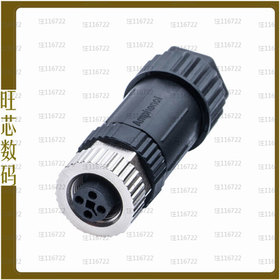 M12T-04BFFB-SL7002【CONN RCPT FMALE 4POS GOLD SCREW】