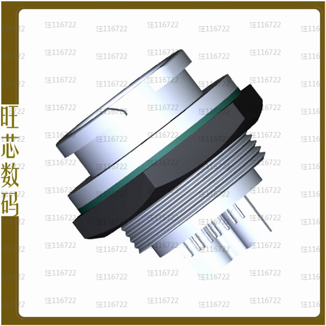 CBD-08RMFS-QC8001【CONN RCPT FMALE 8P GOLD SLDR CUP】