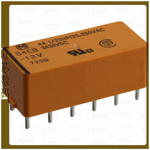 S4EB-12V【RELAY GEN PURPOSE 4PST 4A 12V】