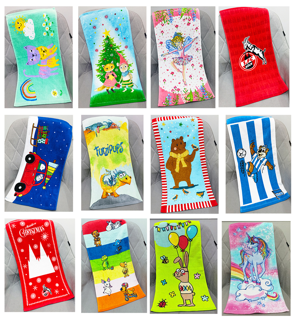 6条包邮 30x60cm外贸卡通纯棉全棉童巾儿童成人柔软吸水洗脸巾,居家布艺,毛巾/面巾,淘宝优惠券,粉丝福利购,淘宝优惠卷