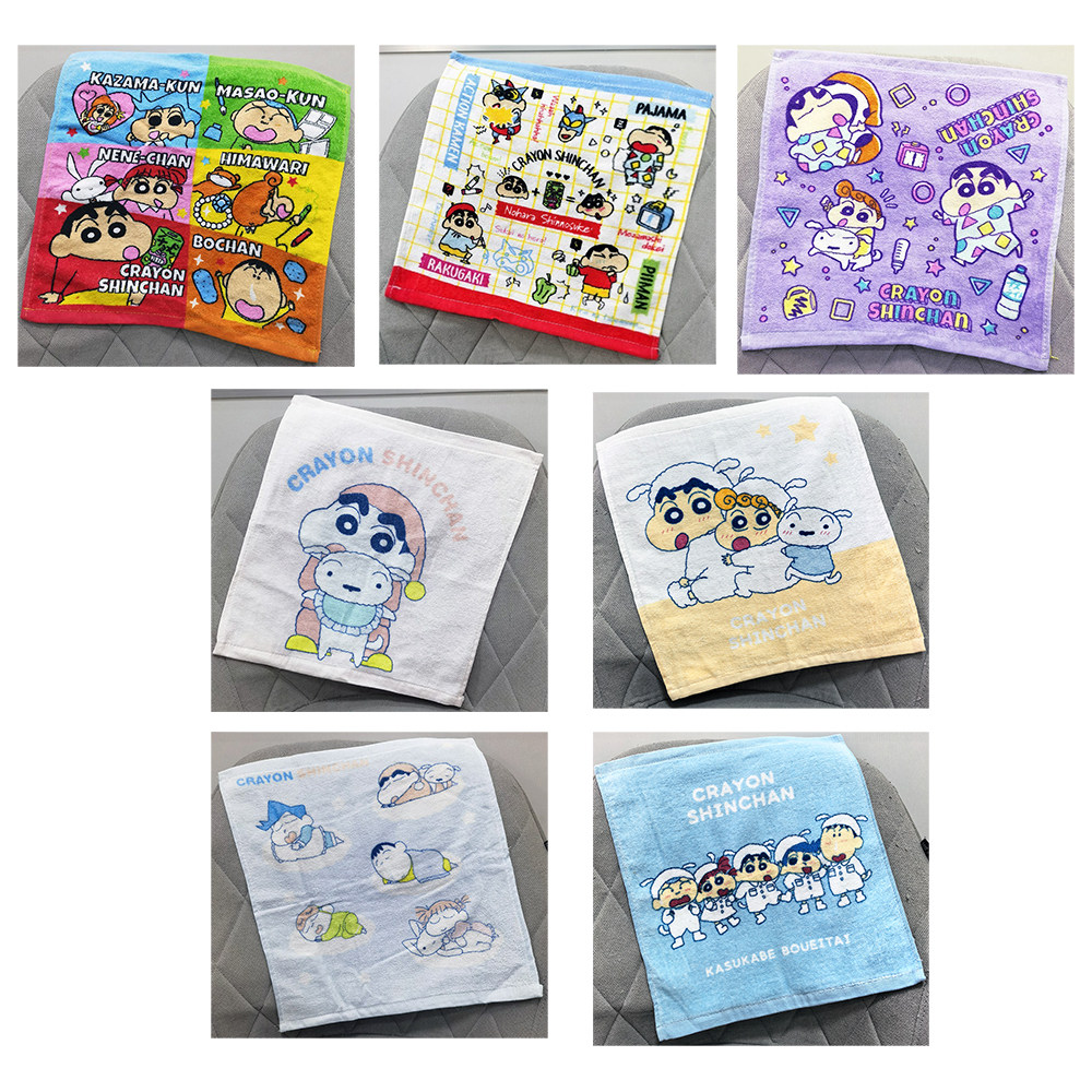 34x34cm 蜡笔小白小新外贸纯棉全棉擦手儿童成人洗脸大方巾 毛巾,居家布艺,毛巾/面巾,淘宝优惠券,粉丝福利购,淘宝优惠卷