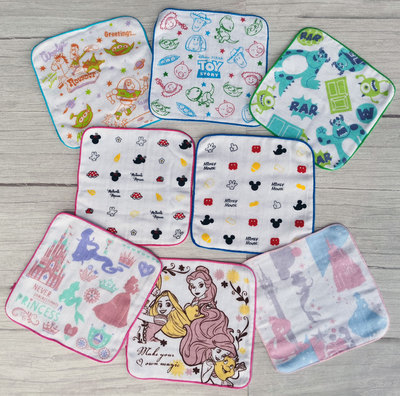 玩具公主风全棉儿童小方巾