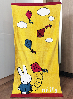 60x120cm米美菲兔外贸卡通纯棉儿童成人柔软洗澡游泳小浴巾