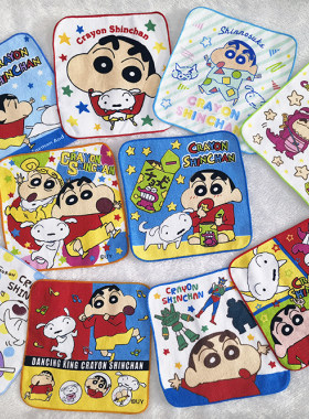 20x20cm蜡笔小白小新纯棉手帕