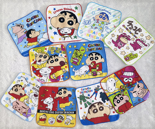 20x20cm蜡笔小白小新纯棉手帕