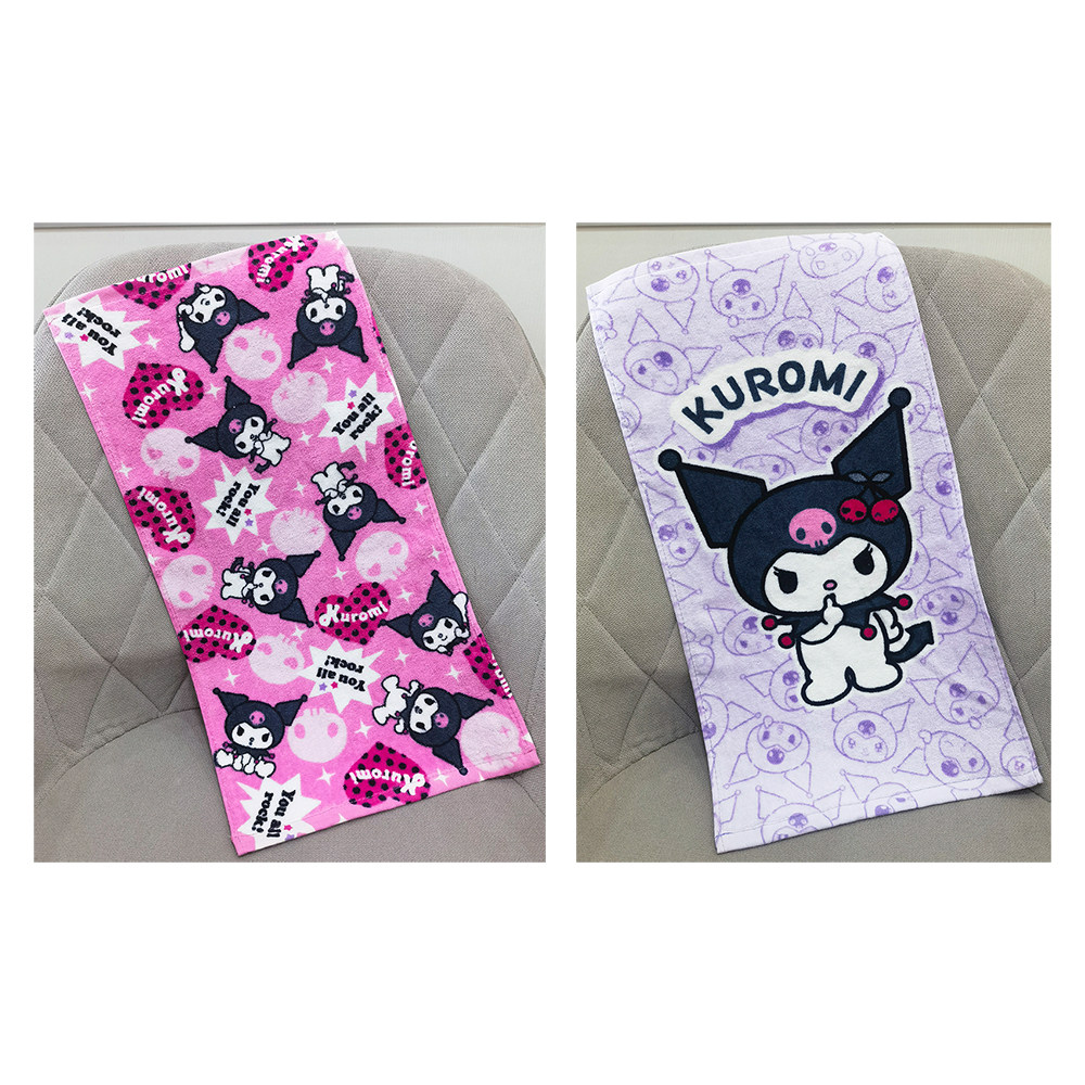 25x48cm 酷酷库洛兔子纯棉全棉柔软女生可爱儿童巾洗脸面巾小毛巾