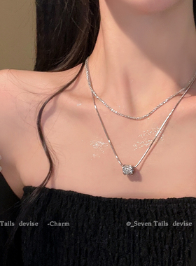 轻奢小众双层小蛮腰高级感项链女