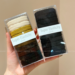 气质高弹力耐用无接缝头绳女2025新款不伤发高马尾发绳高级感发饰