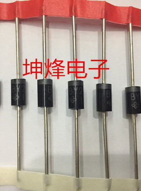 (10只）全新BY228 BY228GP 快恢复整流二极管3A/1500V DO-201AD