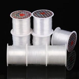 无弹力透明鱼线串珠戒指缠绕编织线大卷水晶线编戒指的尼龙鱼丝线