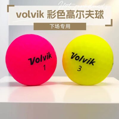 高尔夫球彩色球VOLVIK HONMA 泰勒梅下场比赛练习优质二手彩球