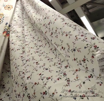 IKEA宜家 吉索加 浴帘防霉防水浴室隔断帘 花 180X200cm正品