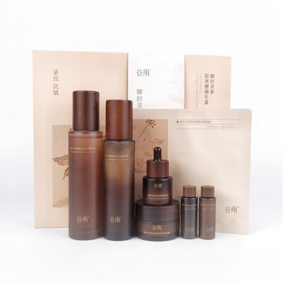 谷雨御时灵参胶原塑颜礼盒补水滋润紧致山参水乳霜妈妈护肤品套装