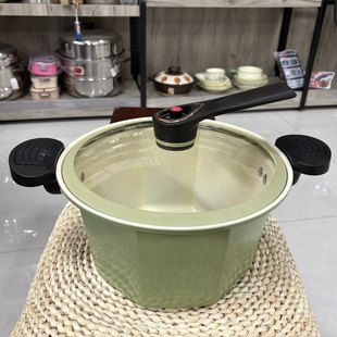 德仕曼微压闷烧锅多功能不粘锅汤锅电磁炉燃气灶炖煮焖26cm清仓