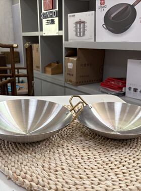 庆展金柄加厚不锈钢干锅家用小火锅酒店用品酒精炉干锅22cm24cm