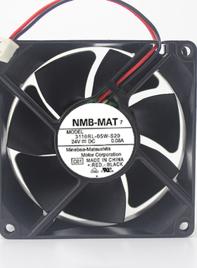 3110RL-05W-S10/20/30/40/50/60/70/8024V 0.08A8025两线散热风扇