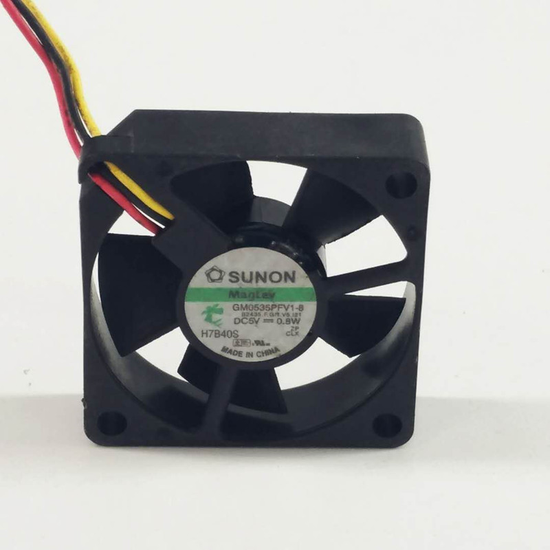 全新原装GM0535PFV1-8滚珠SUNON建准3510 5V磁悬浮散热风扇0.8W