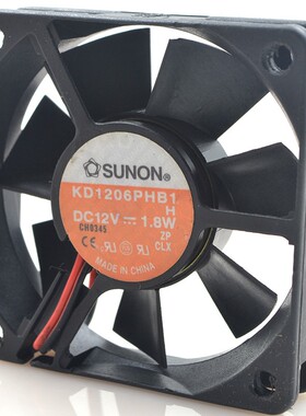 原装KD1206PHB1建准SUNON  6015 12V 1.8W 2线6CM散热器机箱风扇
