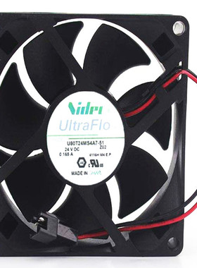 U80T24MS4A7-51全新原装Nidec 8025 24V 0.165A 8CM 变频器风扇