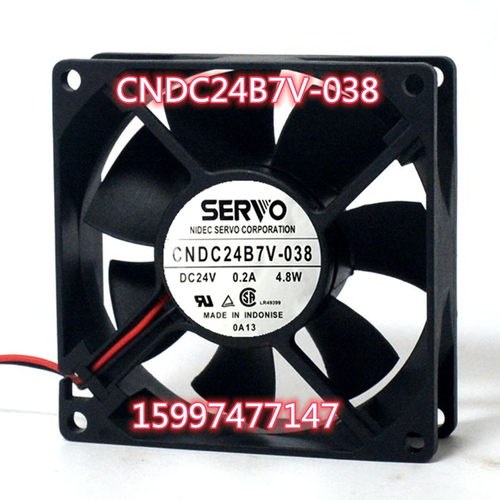 CNDC24B7V-038全新原装SERVO伺服DC24V 0.2A防水机箱散热风扇4.8W