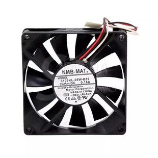 8020 B59 12V0.36A 04W 3线双滚珠散热风扇 3108NL 全新美蓓亚NMB