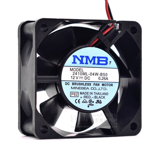 59全新原裝 NMB6025 04W 12V 0.26A雙滾珠機(jī)箱散熱風(fēng)扇 B50 2410ML