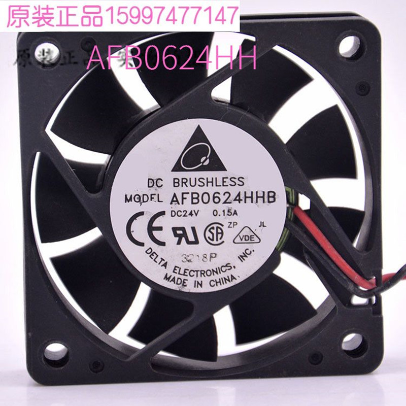 全新原装直流散热风扇台达AFB0624HH 6025CM 24V双滚珠变频器工控