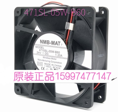 全新原装NMB-MAT 4715SL-05W-B60 DC24V 1.20A变频器风扇 质保2年