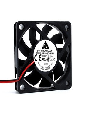 全新台达AFB0624HHB 24V 0.15A 6CM厘米6015工控机变频器散热风扇