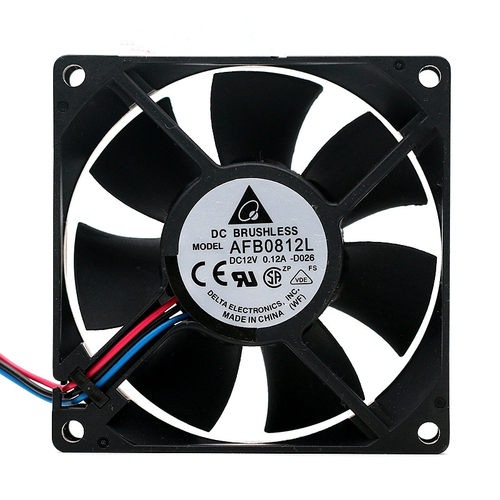 Delta台达全新AFB0812L 8CM 8025 12V 0.12A CPU机箱电源电脑风扇