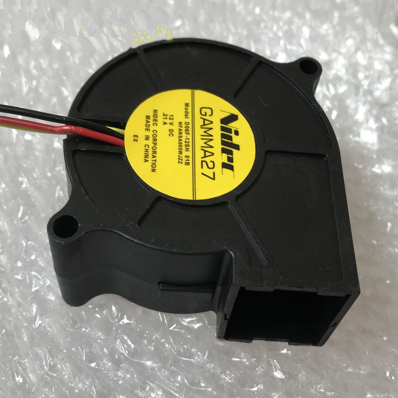 全新原装电产Nidec D06F-12SM 14B 6025 12V 0.10A涡轮鼓风机风扇