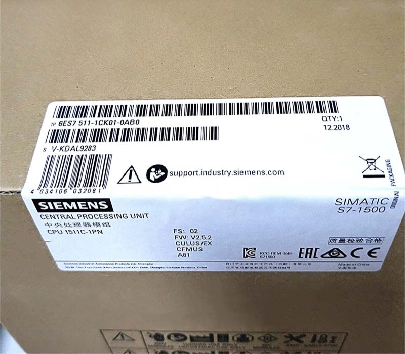 全新西门子S7-1500 CPU模块1511-1 PN 6ES7511-1AK01/02/1CK01/00